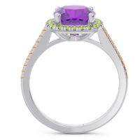 Halo Pave Cushion Guruta Ring