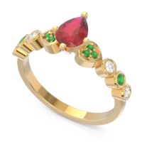 Pave Marquise Tsaru Ring