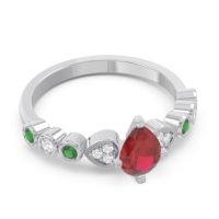 Pave Marquise Tsaru Ring