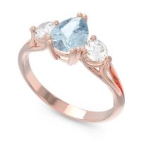 Three Stone Pear Shape Baspa Ring