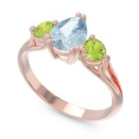 Three Stone Pear Shape Baspa Ring