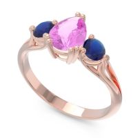 Three Stone Pear Shape Baspa Ring