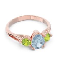 Three Stone Pear Shape Baspa Ring