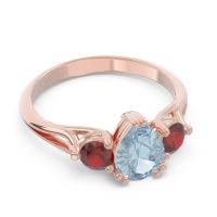 Three Stone Pear Shape Baspa Ring
