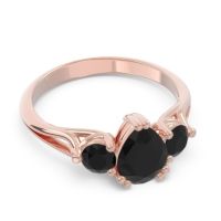 Three Stone Pear Shape Baspa Ring
