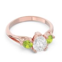 Three Stone Pear Shape Baspa Ring
