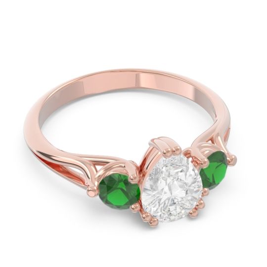 Three Stone Pear Shape Baspa Ring
