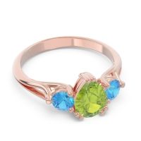 Three Stone Pear Shape Baspa Ring