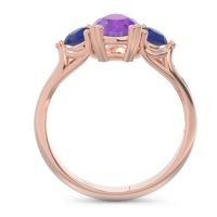 Three Stone Pear Shape Baspa Ring