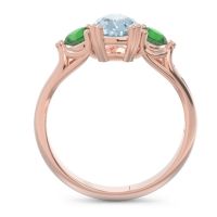 Three Stone Pear Shape Baspa Ring