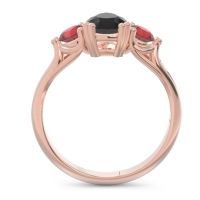 Three Stone Pear Shape Baspa Ring