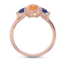 Three Stone Pear Shape Baspa Ring
