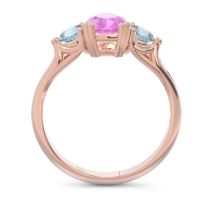 Three Stone Pear Shape Baspa Ring