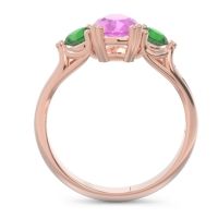 Three Stone Pear Shape Baspa Ring