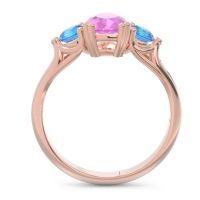 Three Stone Pear Shape Baspa Ring