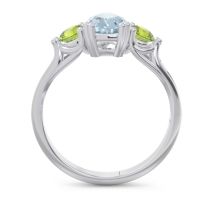 Three Stone Pear Shape Baspa Ring