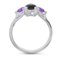 Three Stone Pear Shape Baspa Ring