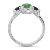 Three Stone Pear Shape Baspa Ring