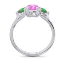 Three Stone Pear Shape Baspa Ring