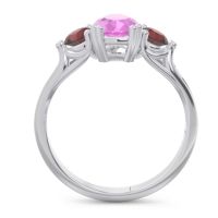 Three Stone Pear Shape Baspa Ring