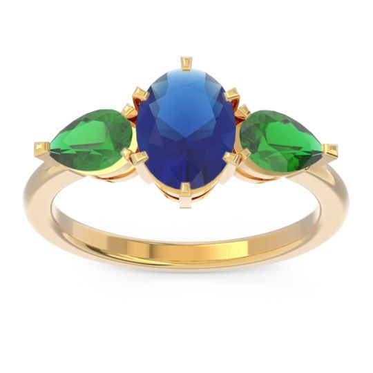 Three Stone Oval Uditi Ring