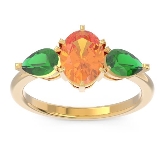 Three Stone Oval Uditi Ring
