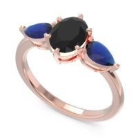 Three Stone Oval Uditi Ring