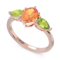Three Stone Oval Uditi Ring