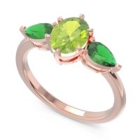 Three Stone Oval Uditi Ring