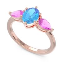 Three Stone Oval Uditi Ring