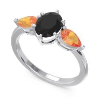 Three Stone Oval Uditi Ring