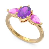 Three Stone Oval Uditi Ring