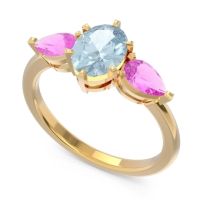 Three Stone Oval Uditi Ring