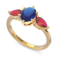 Three Stone Oval Uditi Ring
