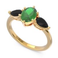 Three Stone Oval Uditi Ring