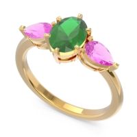 Three Stone Oval Uditi Ring