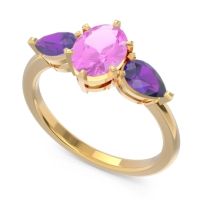 Three Stone Oval Uditi Ring