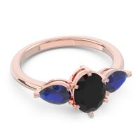 Three Stone Oval Uditi Ring