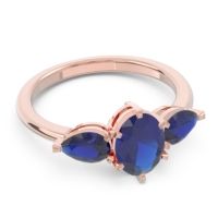 Three Stone Oval Uditi Ring