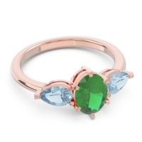 Three Stone Oval Uditi Ring