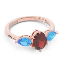 Three Stone Oval Uditi Ring