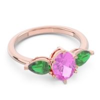 Three Stone Oval Uditi Ring