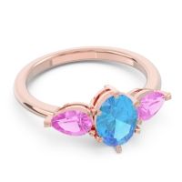Three Stone Oval Uditi Ring