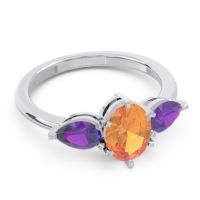 Three Stone Oval Uditi Ring