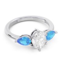 Three Stone Oval Uditi Ring