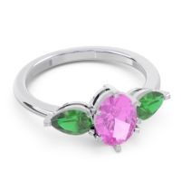 Three Stone Oval Uditi Ring