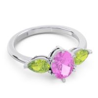 Three Stone Oval Uditi Ring