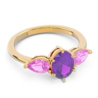 Three Stone Oval Uditi Ring