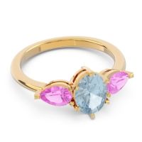 Three Stone Oval Uditi Ring