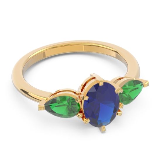 Three Stone Oval Uditi Ring